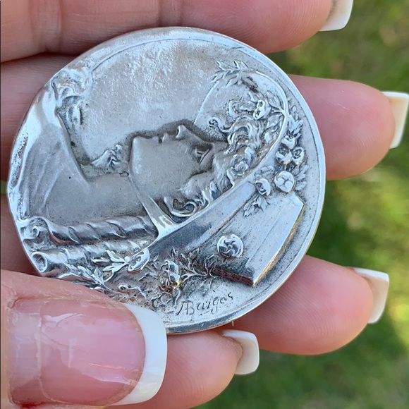 Vintage Sterling Silver Armand Bargas Pendant/Pin